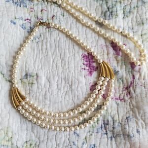 Pearl Necklaces and Bracelet Costume Jewelry